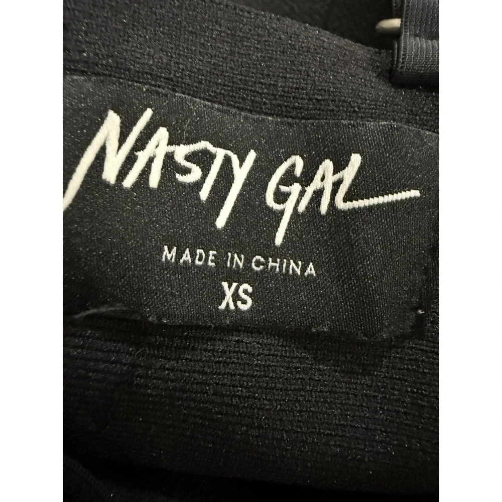 NEW Nasty Gal Bandage Cut Out Black Jumpsuit Womens size XS - Picture 6 of 7